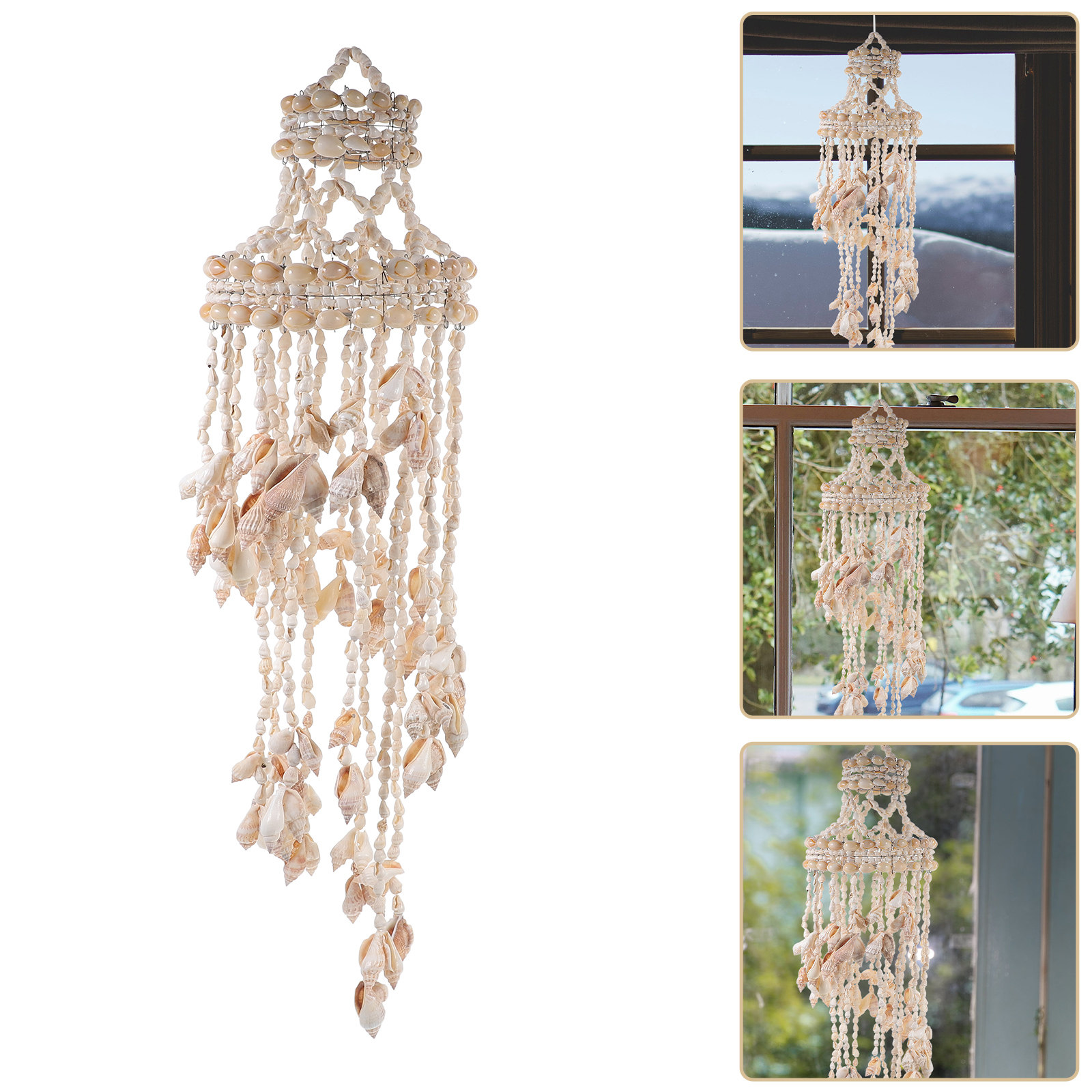 Elements Lighting Decor - 1Pcs Premium Shell Wind Chime Hanging