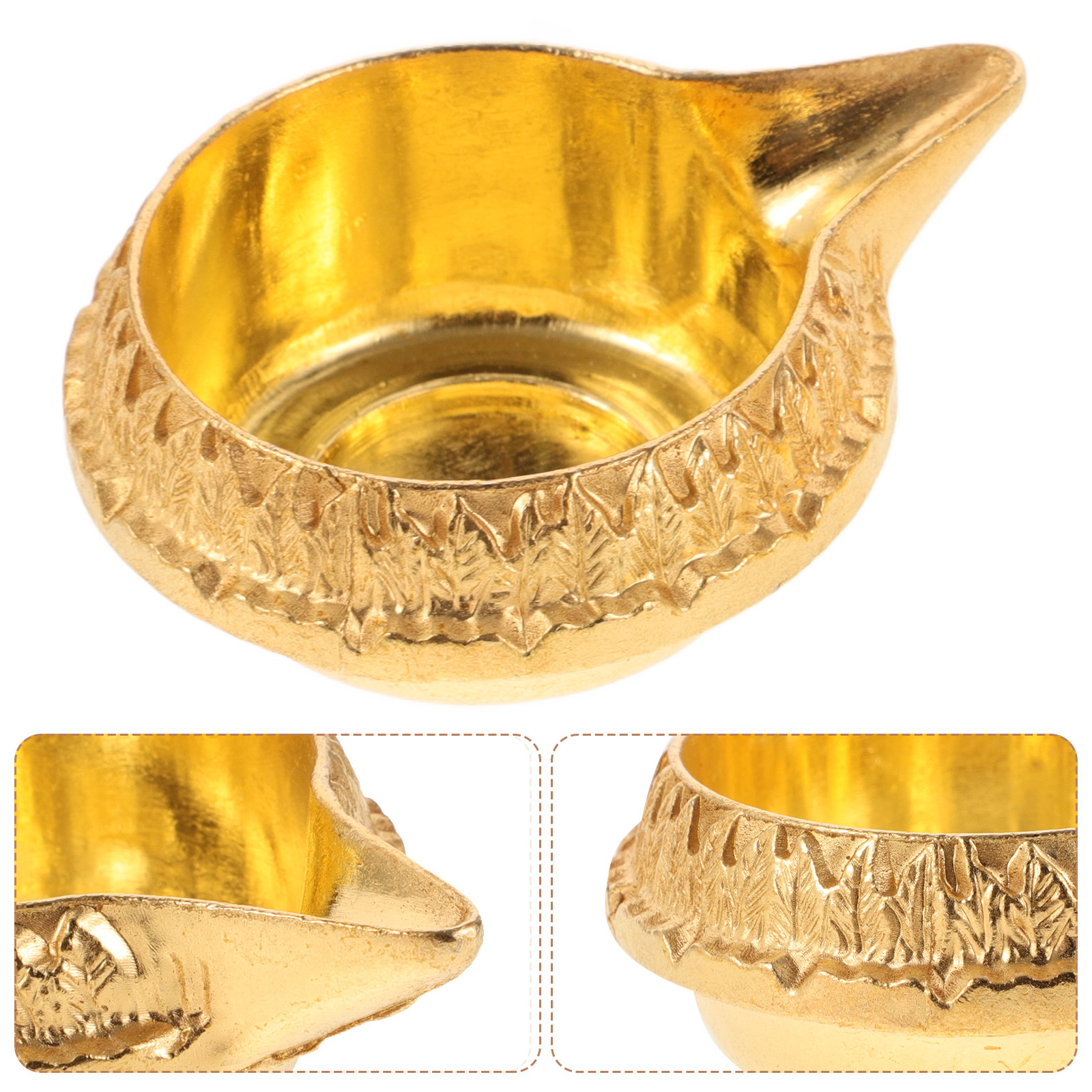 Lighting Decoration For Diwali - 2Pcs Reusable Lotus Design Oil Lamp