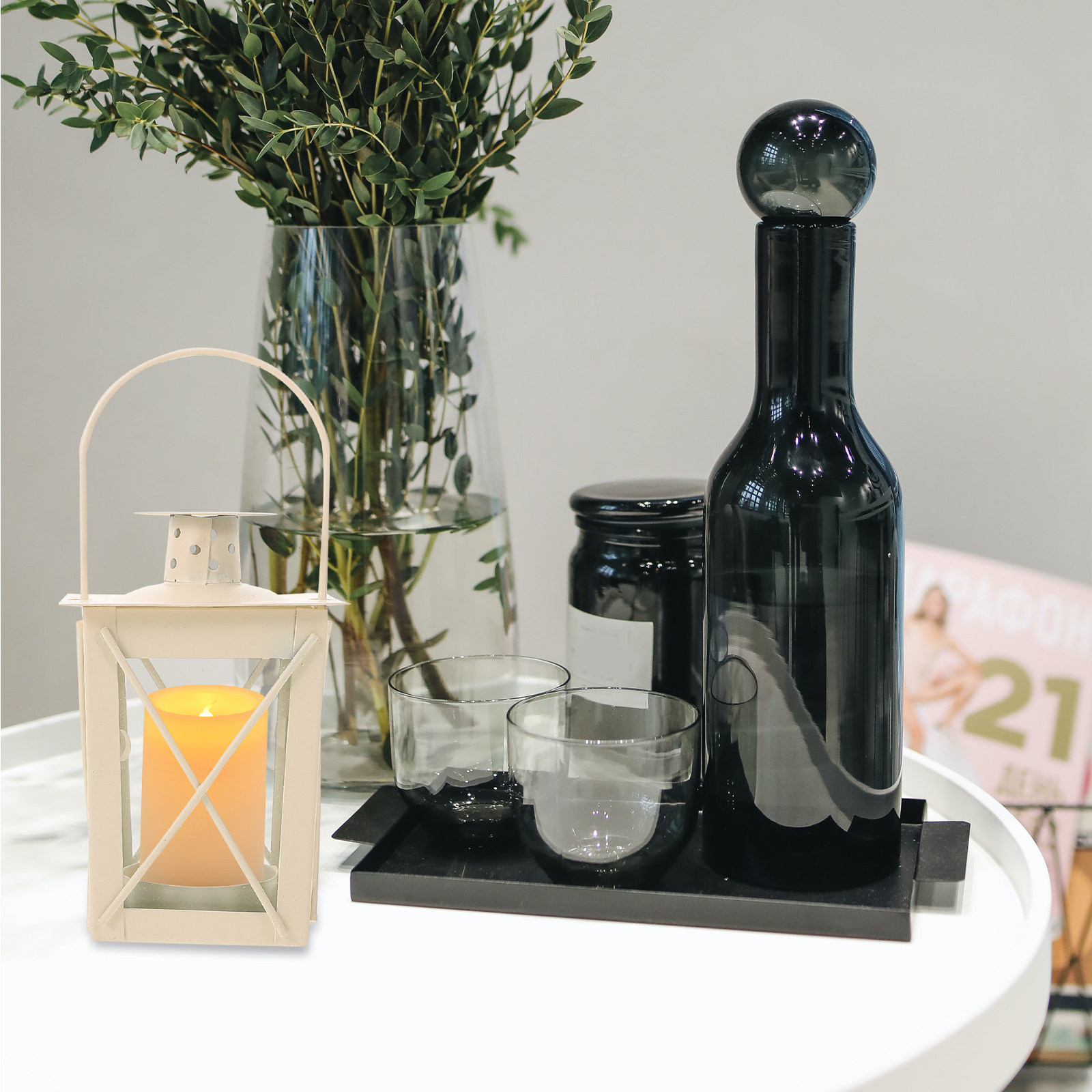 Outdoor Lighting Decor Ideas - Heavy Duty Iron Tea Light Lantern