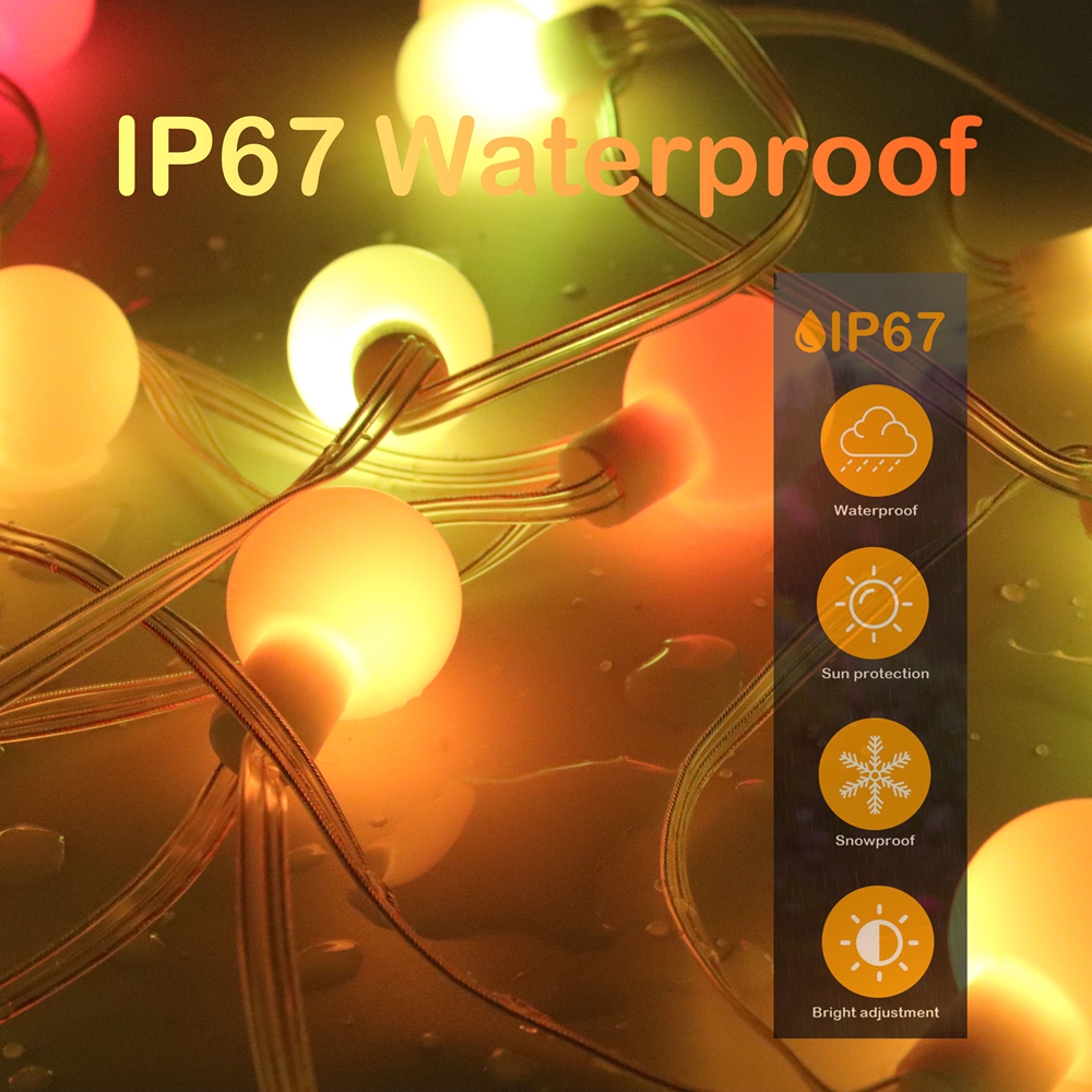 WS2812b LED Round Ball String  - Lighting Decor And More reseña y precio