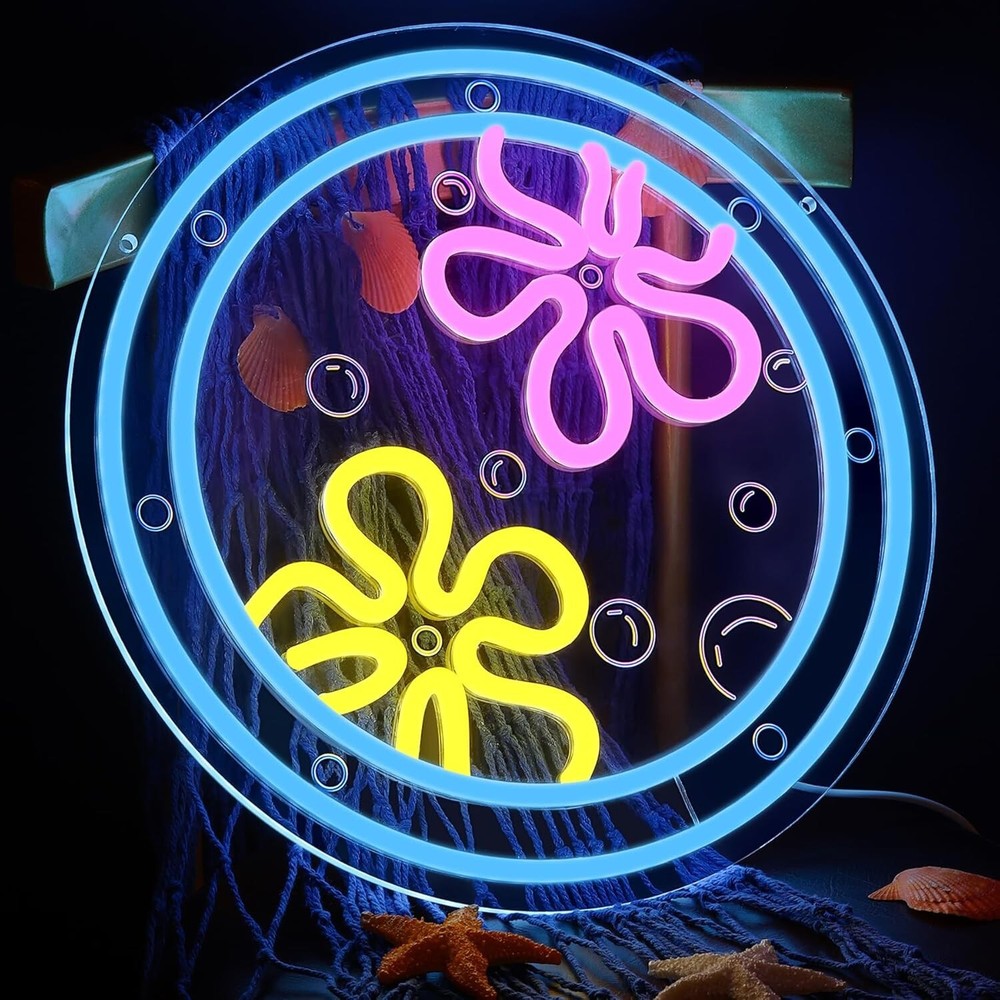 Anemone Neon Sign LED USB Dimm - Outdoor Lighting Decor Ideas reseña y precio