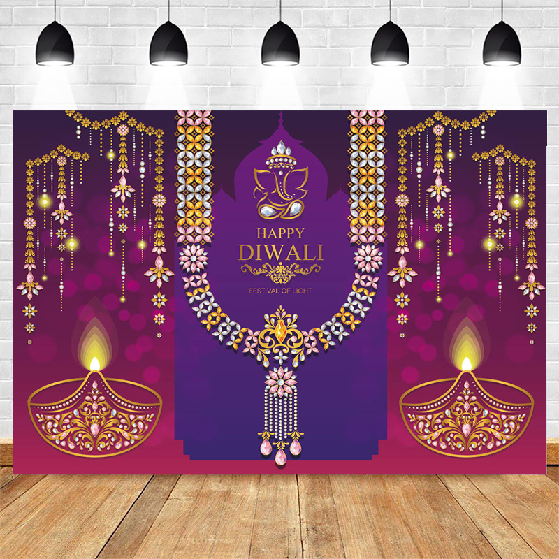 Happy Diwali Photography Backd - Lighting Decoration For Diwali reseña y precio