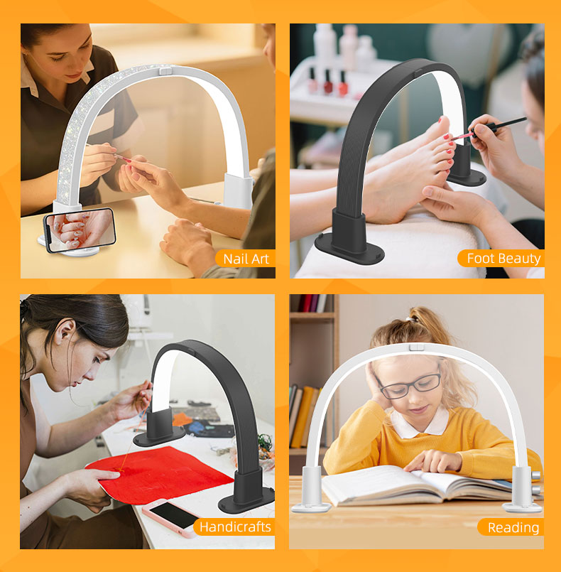 Mini half moon nail fill light - Led Moon Lamp reseña y precio
