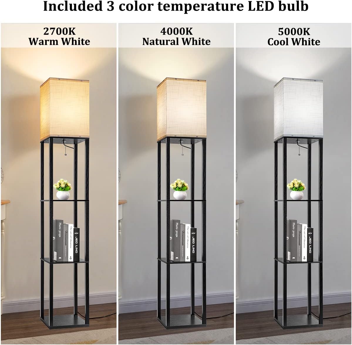 Arts Floor Light  with Shelves - Floor Lamp Tripod reseña y precio