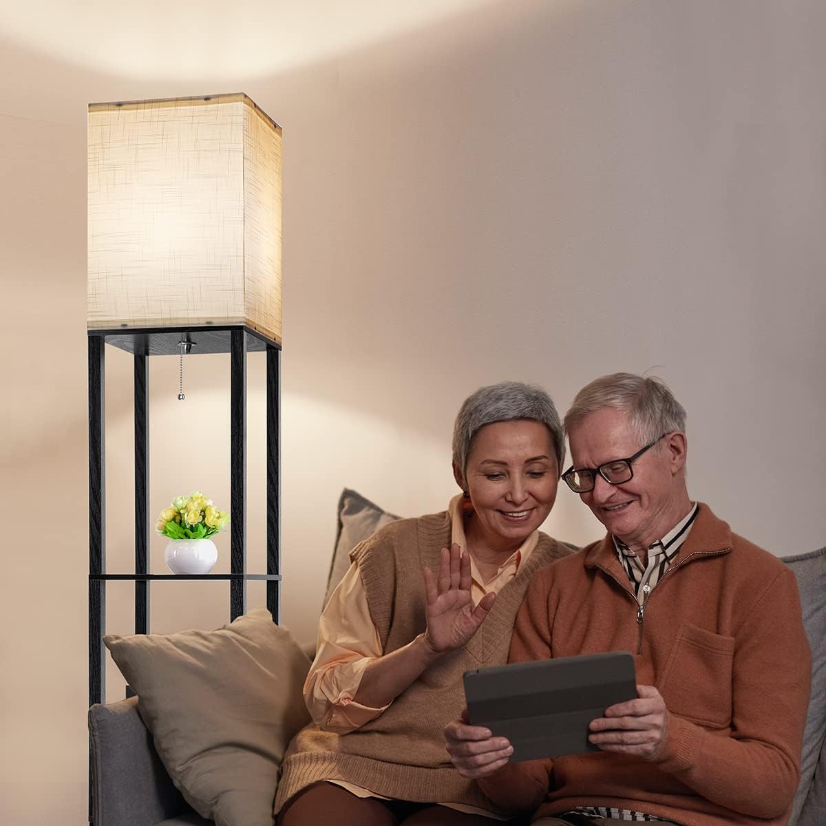 Arts Floor Light  with Shelves - Floor Lamp Tripod reseña y precio