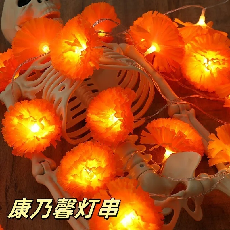 5 Ft LED Orange Marigold Garla - Lighting Decoration For Diwali reseña y precio