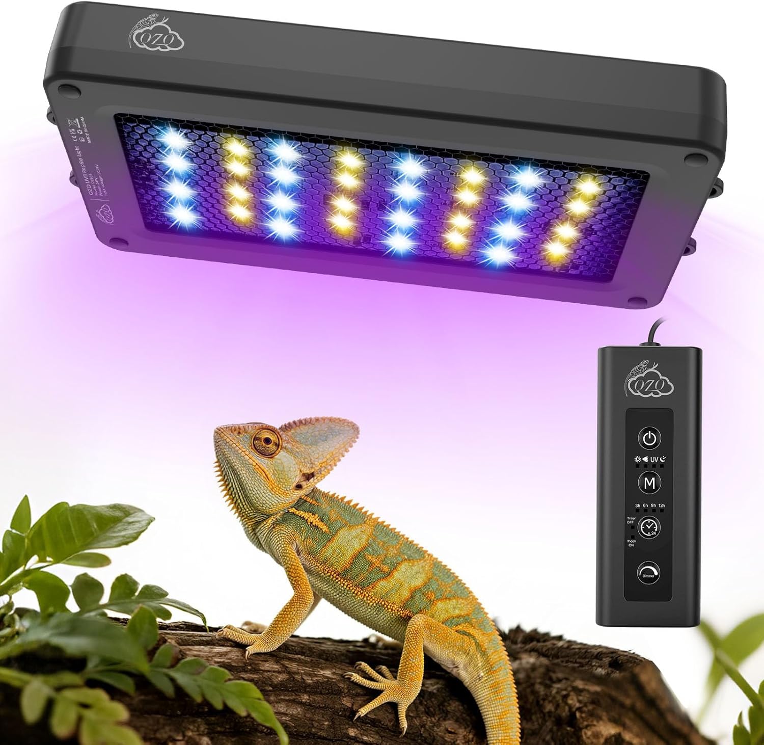 24W LED UVA UVB Reptile Lamp w - Gecko Lighting & Decor reseña y precio