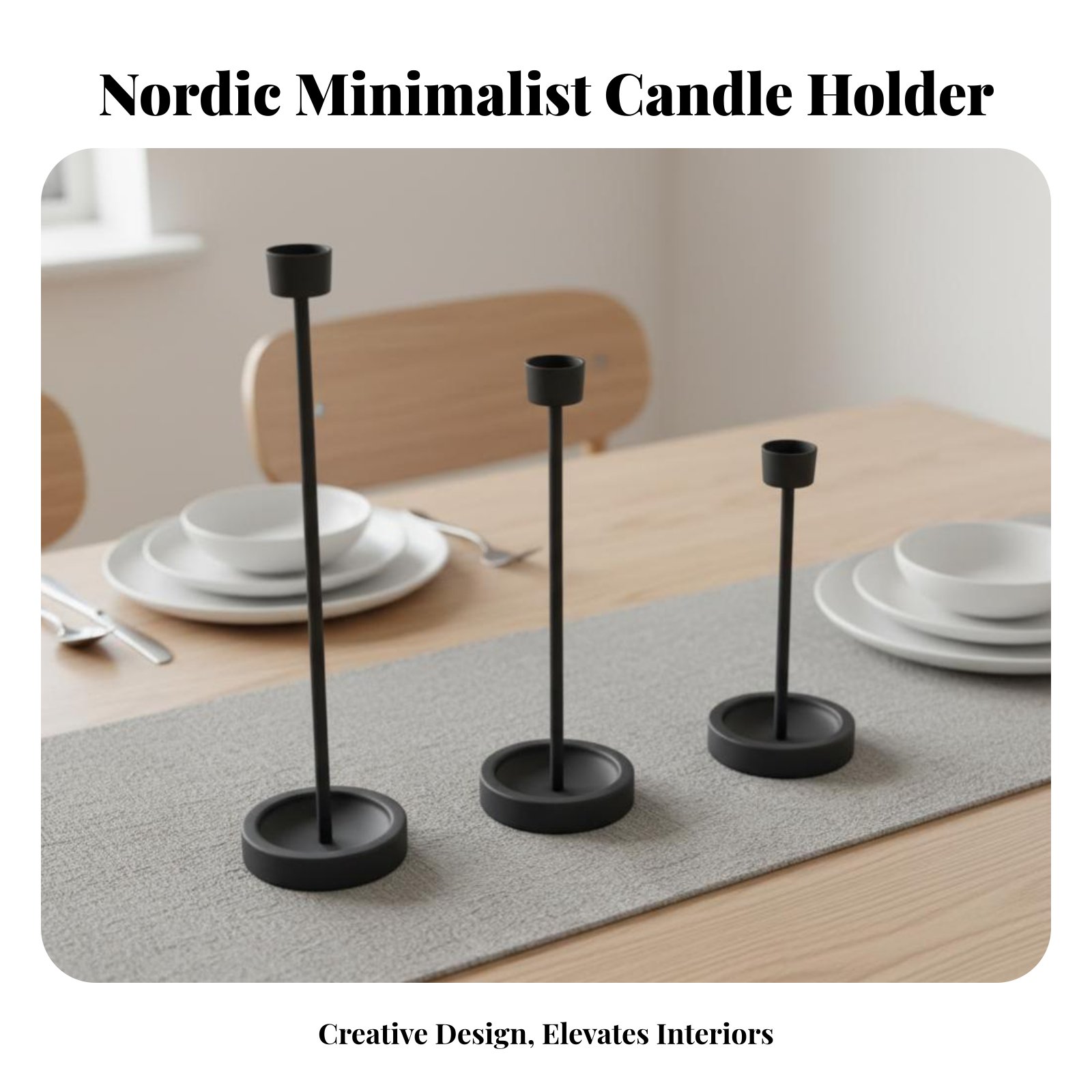 Vintage Nordic Candle Holder,  - Vintage Lighting Decor reseña y precio