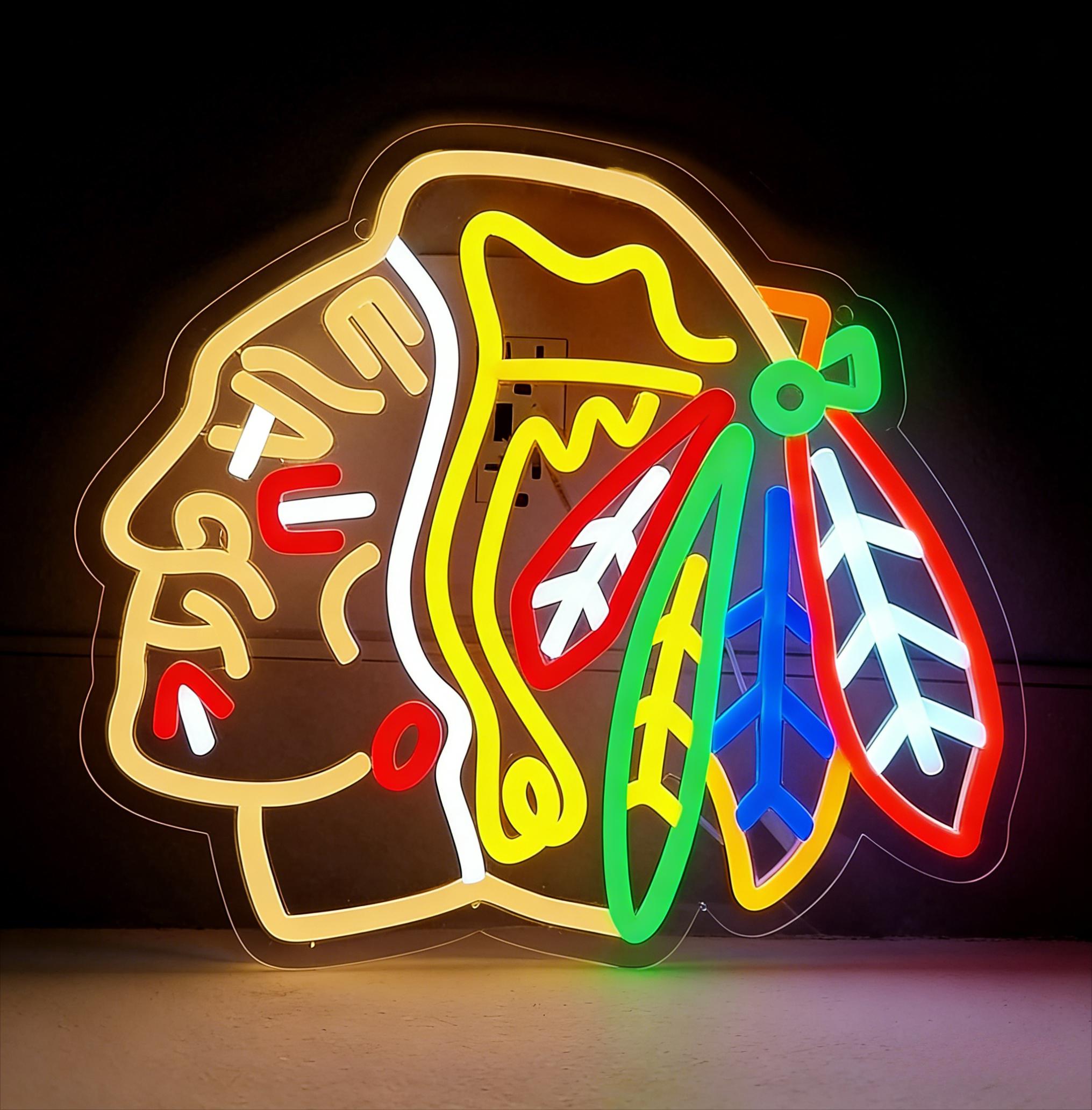 Ice Hockey Neon Signs USB Dimm - Restaurant Lighting Decoration reseña y precio
