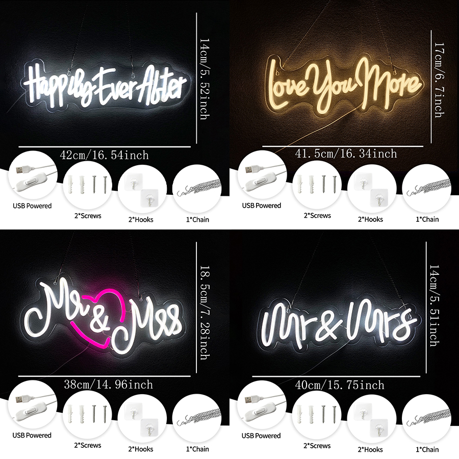 Love You More Neon Sign For Wa - Lighting Decor And More reseña y precio