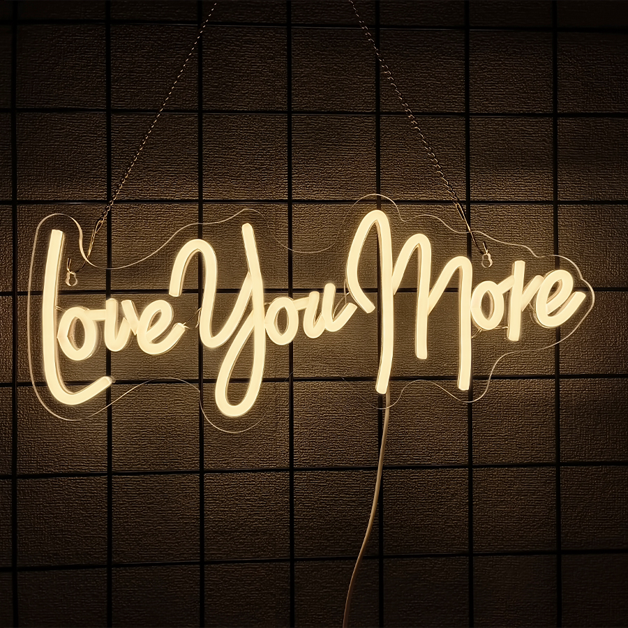 Love You More Neon Sign For Wa - Lighting Decor And More reseña y precio