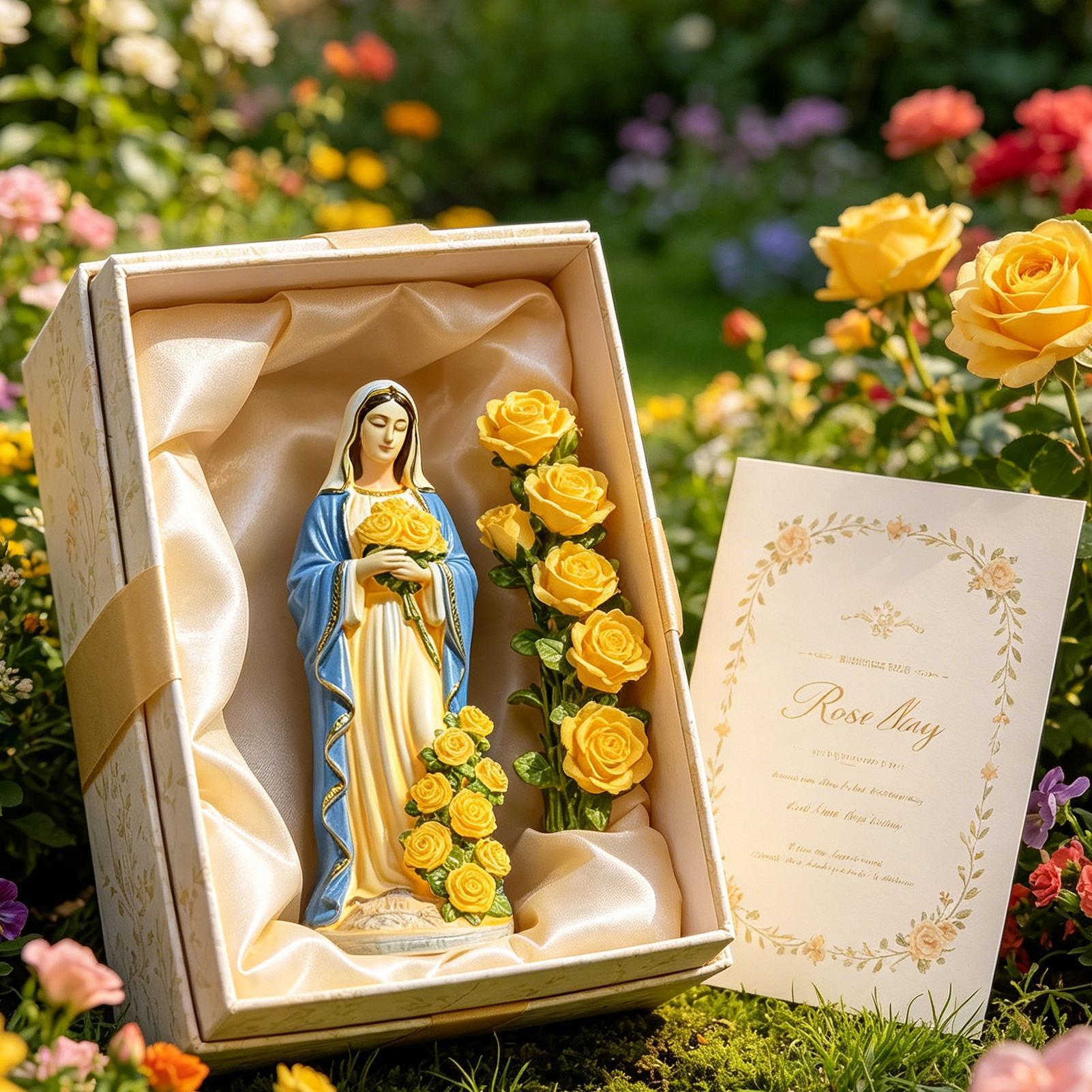 Virgin Mary Solar Statue Garde - Garden Lighting Decor reseña y precio