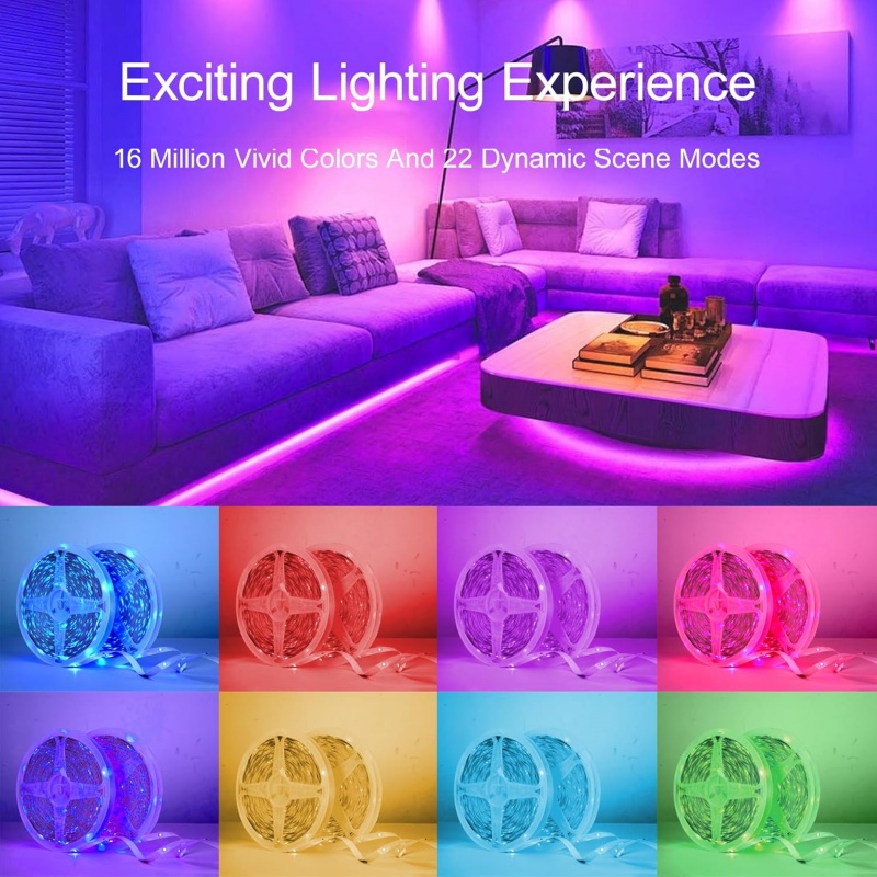 DC 5V USB LED Strip Lights APP - Decor Lighting Lamps reseña y precio