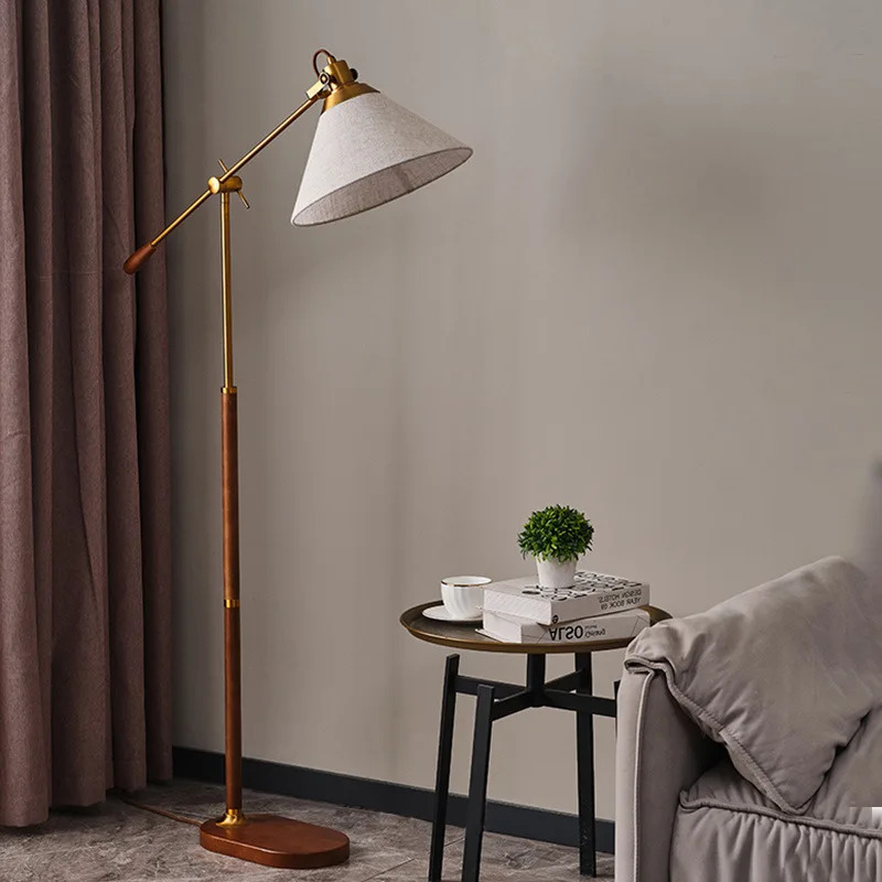 Vintage Simple Wood Floor Lamp - Floor Lamp Tripod reseña y precio