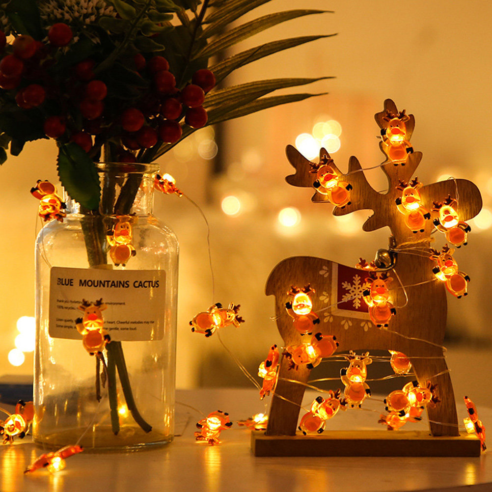 1Pcs Christmas Deer String Lig - Elements Lighting Decor reseña y precio