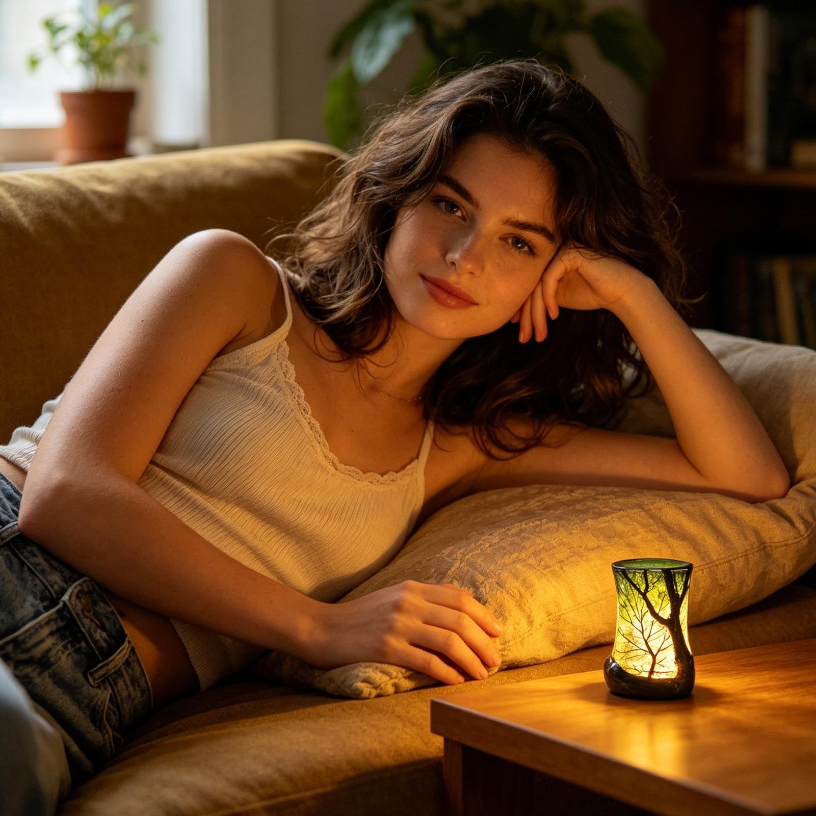 Bedside Table Lamp Forest Nigh - Decor Lighting Lamps reseña y precio