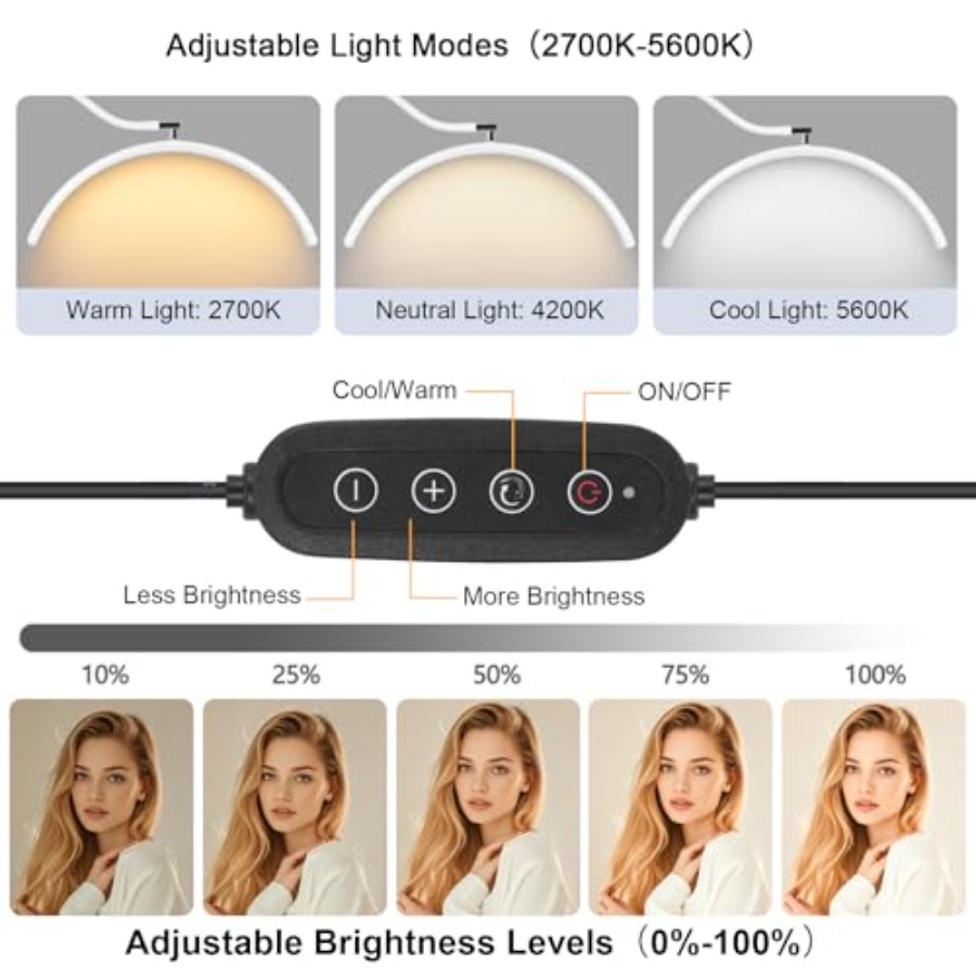 Half Moon Lash Light with Tool - Led Moon Lamp reseña y precio