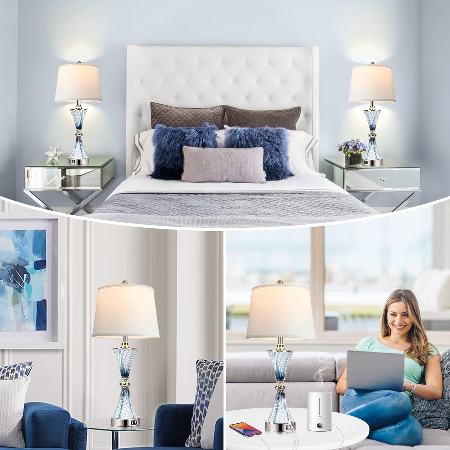 3-Way Dimmable Touch Glass Tab - Decor Lighting Lamps reseña y precio