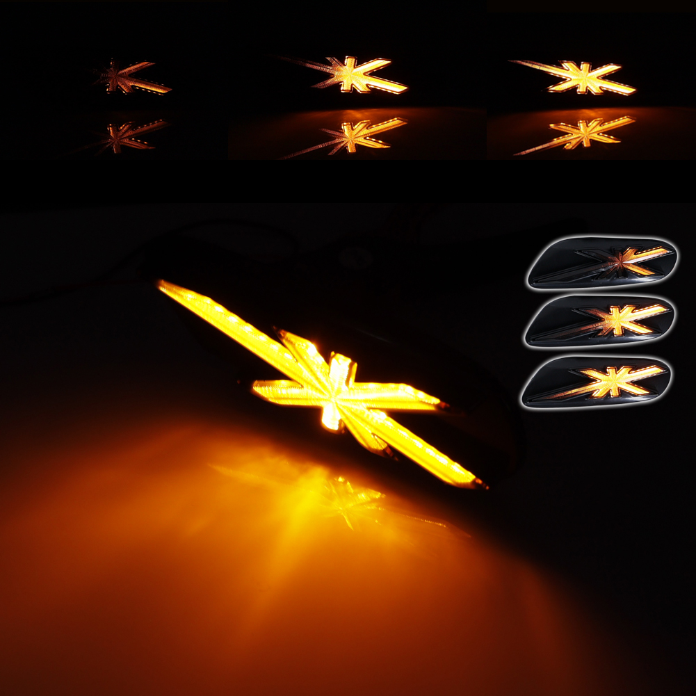 2pcs smoked lens Union Jack Am - Union Lighting & Decor Photos reseña y precio
