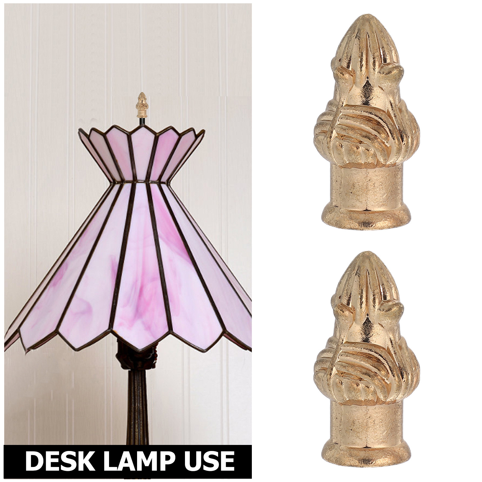 2pcs Lamp Finial Cap Knob For  - Vintage Lighting Decor reseña y precio