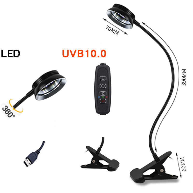 LED UVB Light for Reptiles wit - Gecko Lighting & Decor reseña y precio