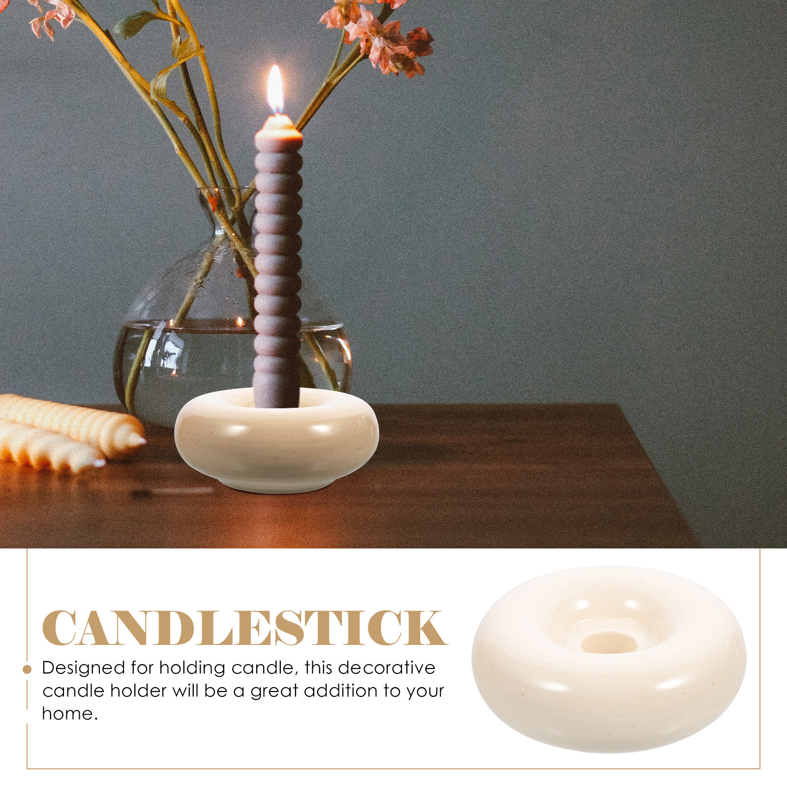 Ceramic Holder Decorative Cand - Vintage Lighting Decor reseña y precio