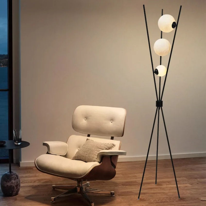 Tripod floor lamp moon design  - Floor Lamp Tripod reseña y precio