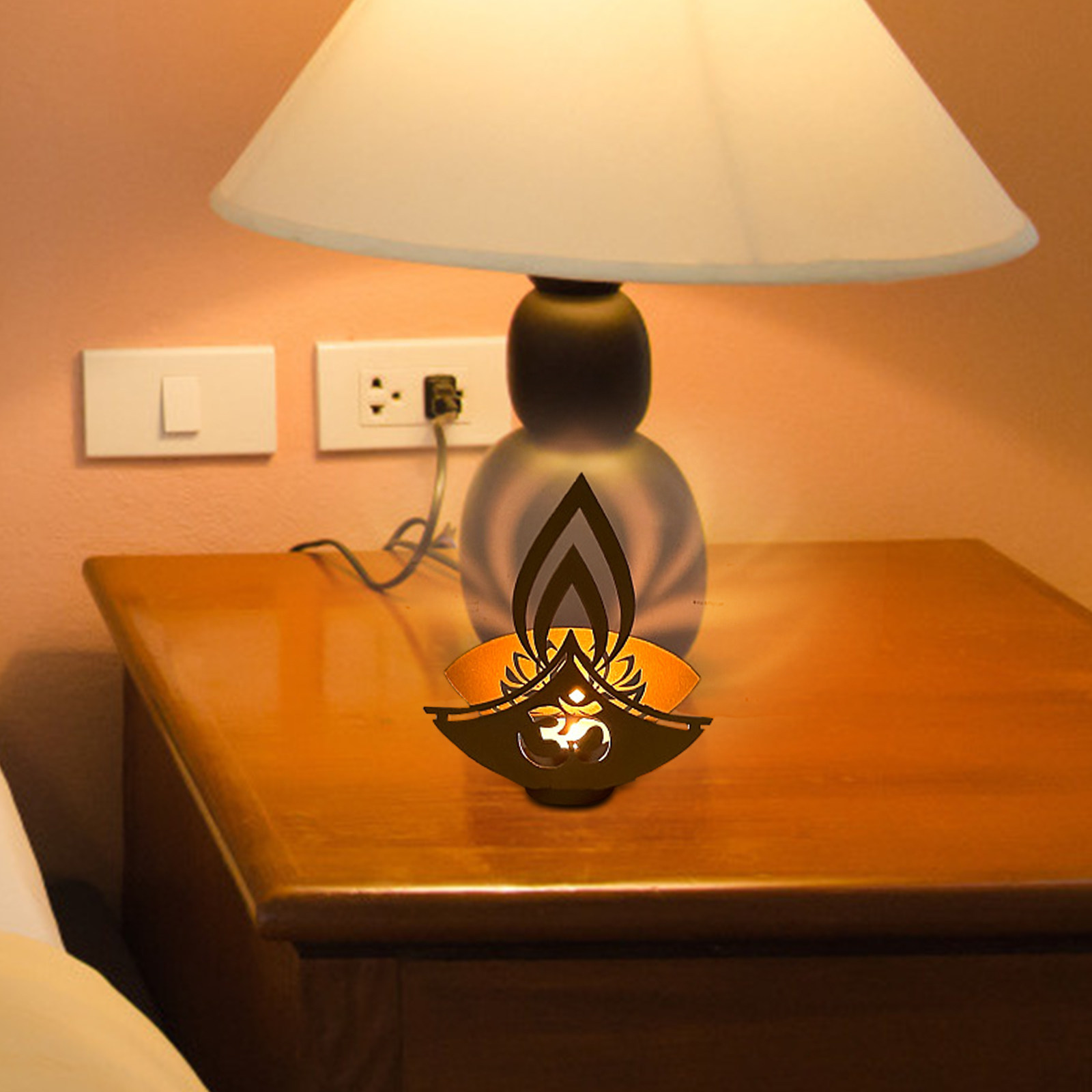 Diwali Style Metal Holder for  - Lighting Decoration For Diwali reseña y precio
