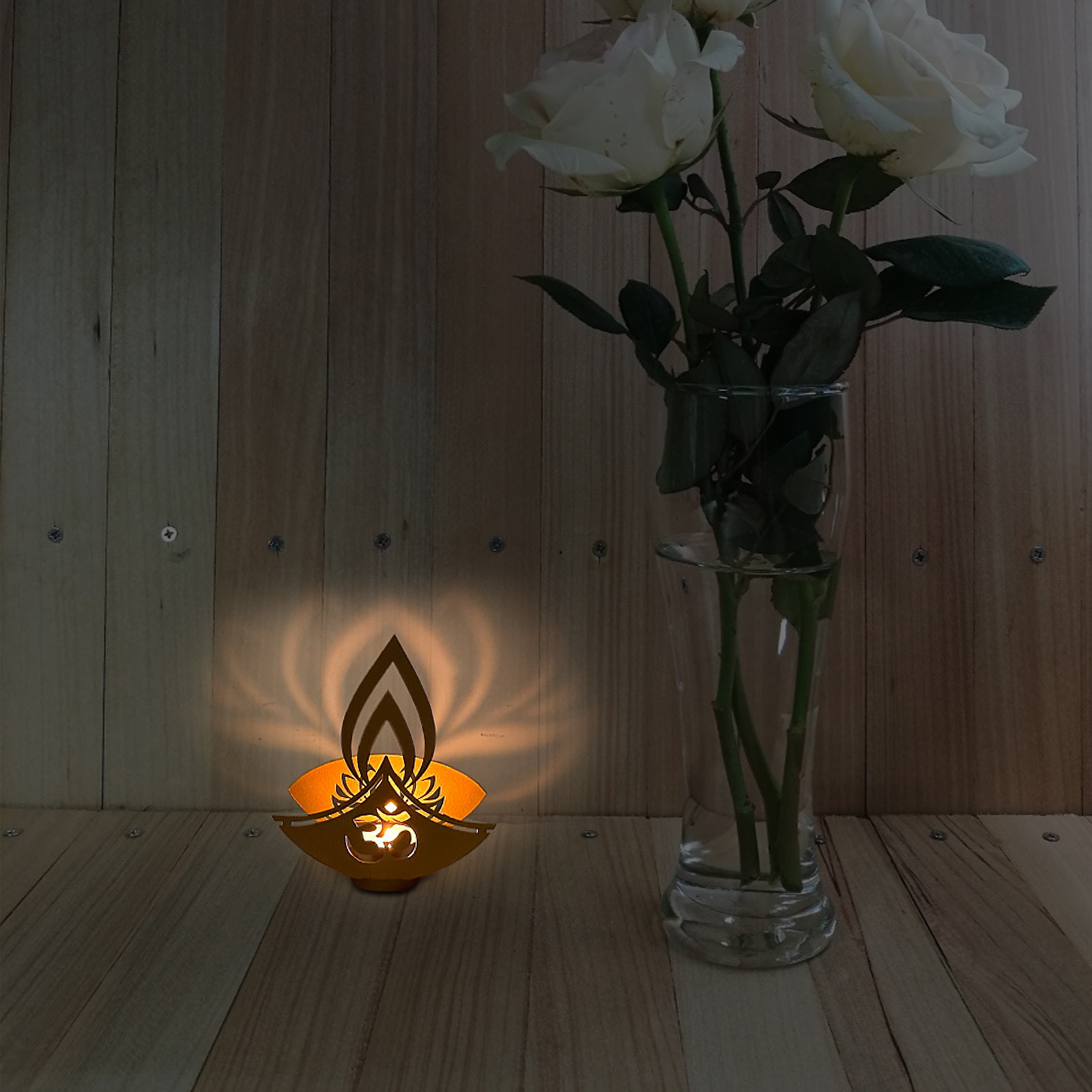 Diwali Style Metal Holder for  - Lighting Decoration For Diwali reseña y precio