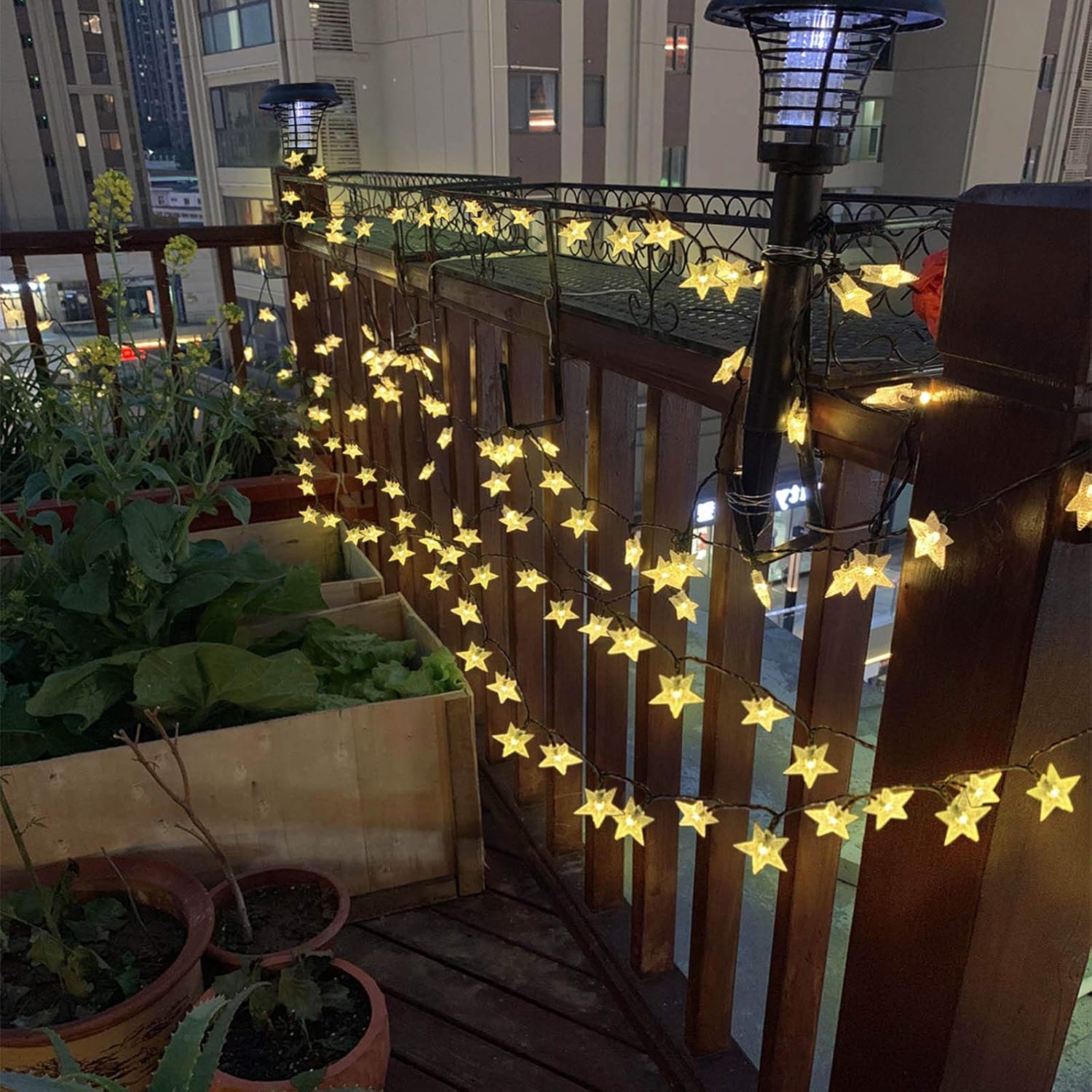 50ft 120 LED Solar Star Fairy  - Garden Lighting Decor reseña y precio