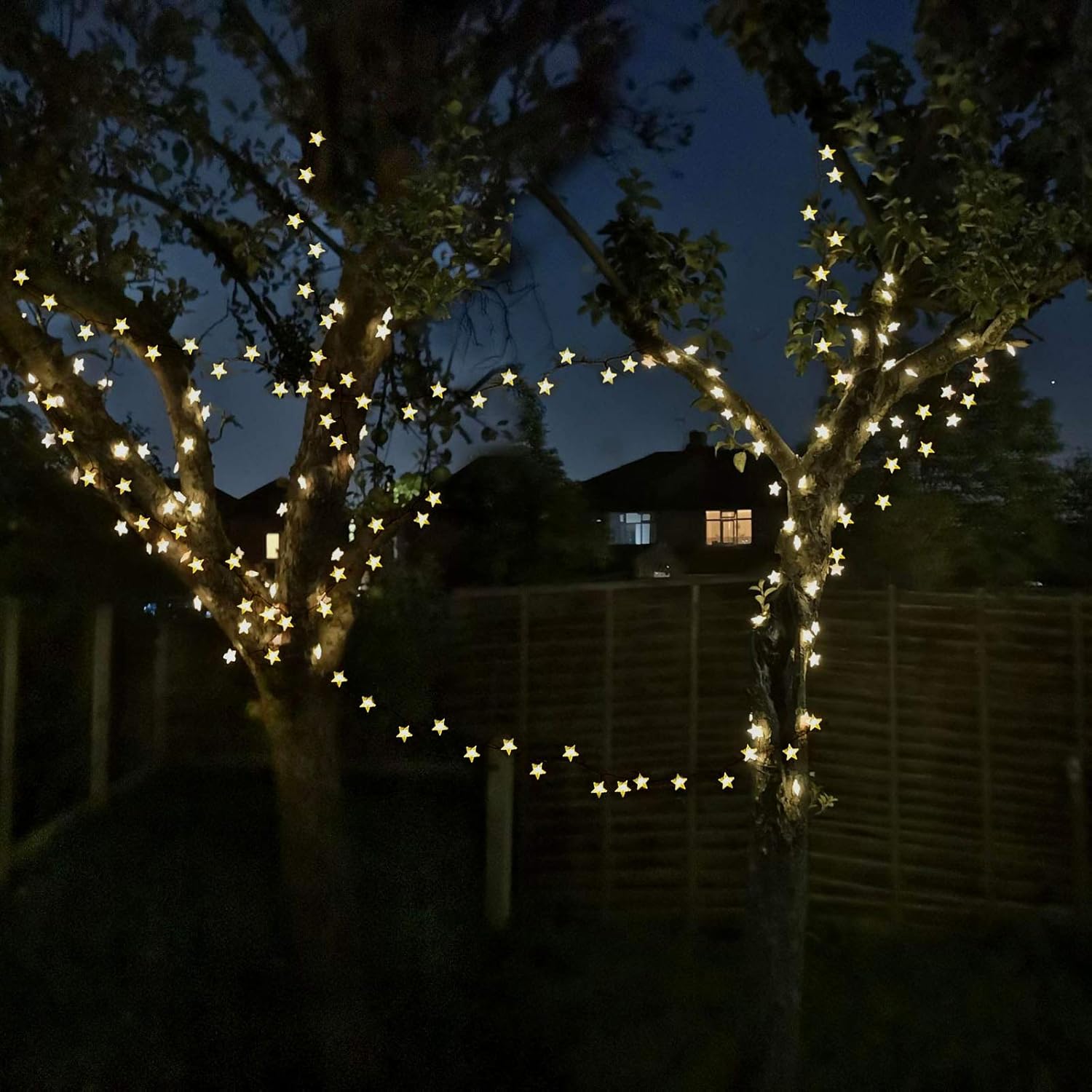 50ft 120 LED Solar Star Fairy  - Garden Lighting Decor reseña y precio