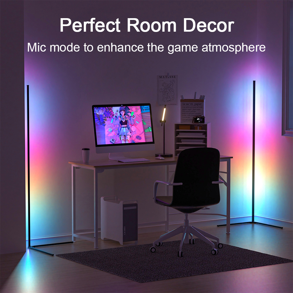 RGB LED Floor lamp Indoor Home - Floor Lamp Tripod reseña y precio