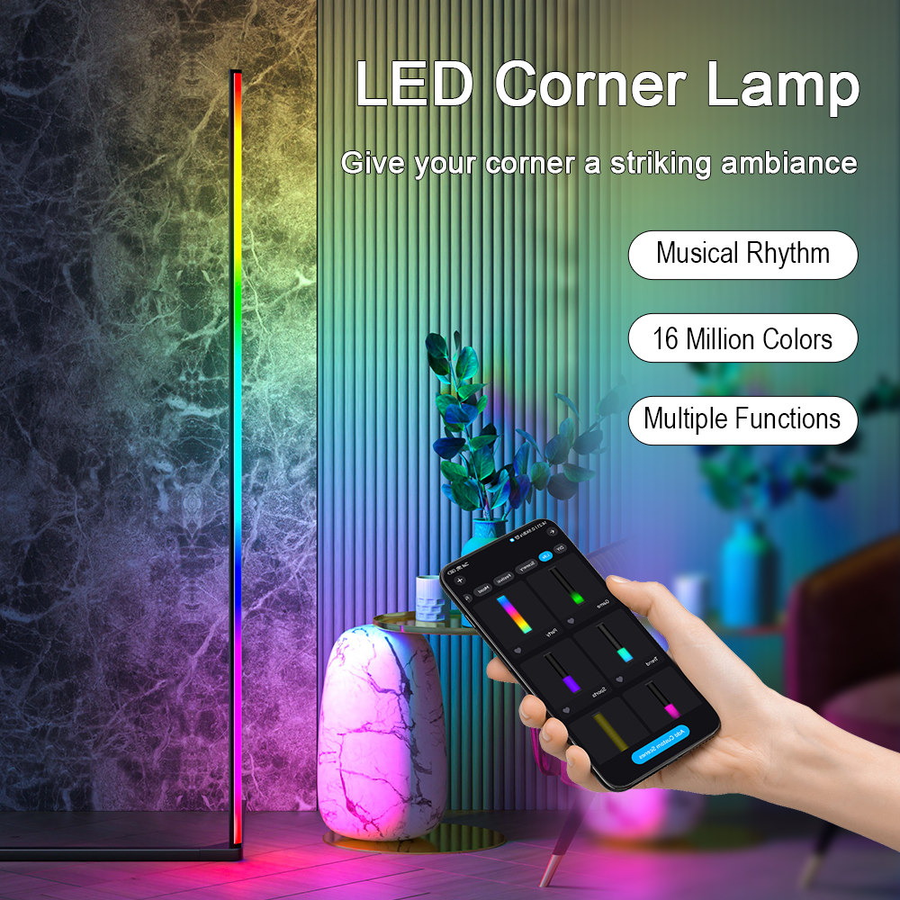 RGB LED Floor lamp Indoor Home - Floor Lamp Tripod reseña y precio
