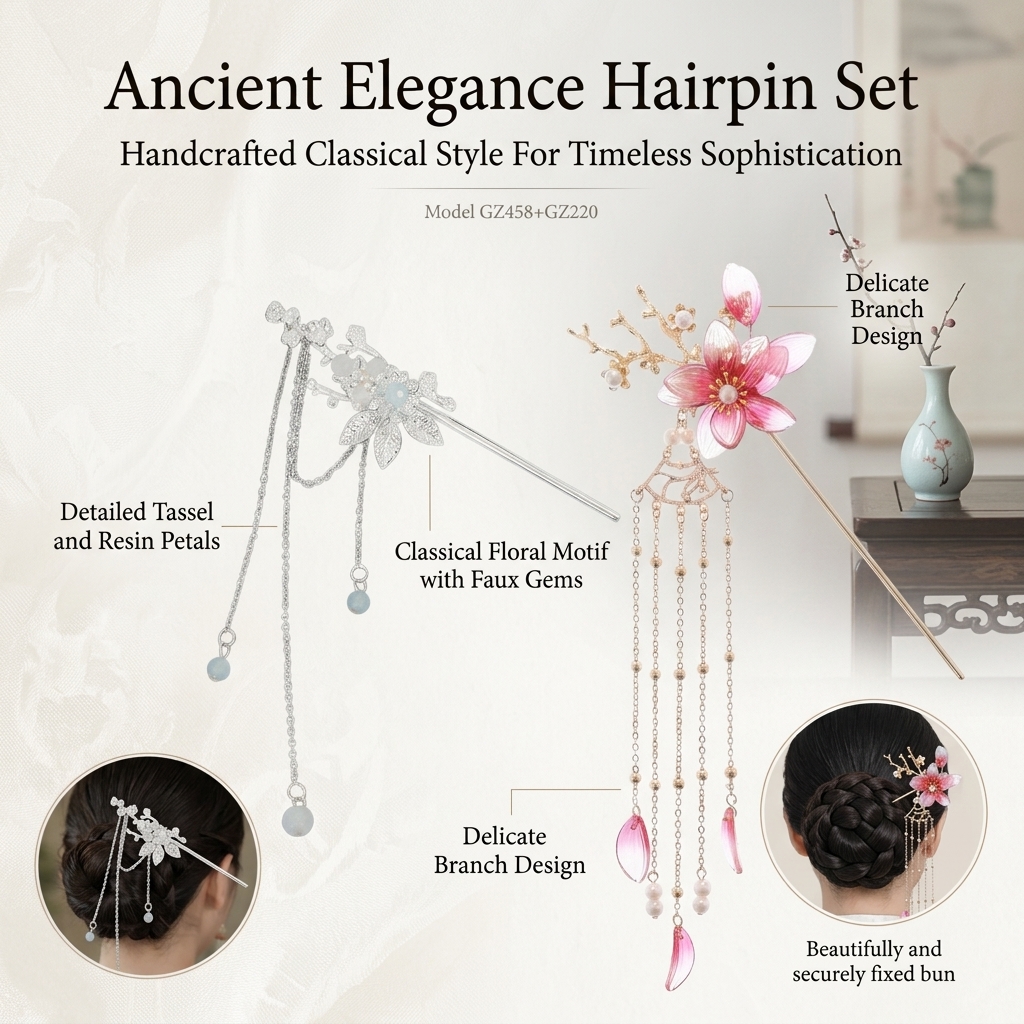 2pcs Vintage Hairpin Set Retro - Vintage Lighting Decor reseña y precio