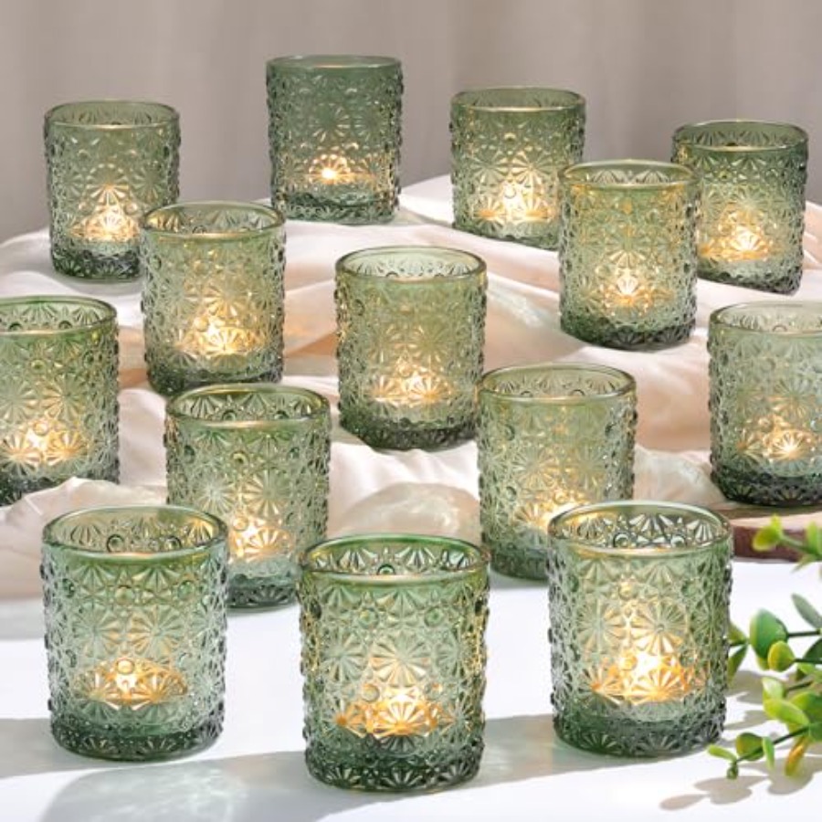 Votive Candle Holder Set of 36 - Vintage Lighting Decor reseña y precio