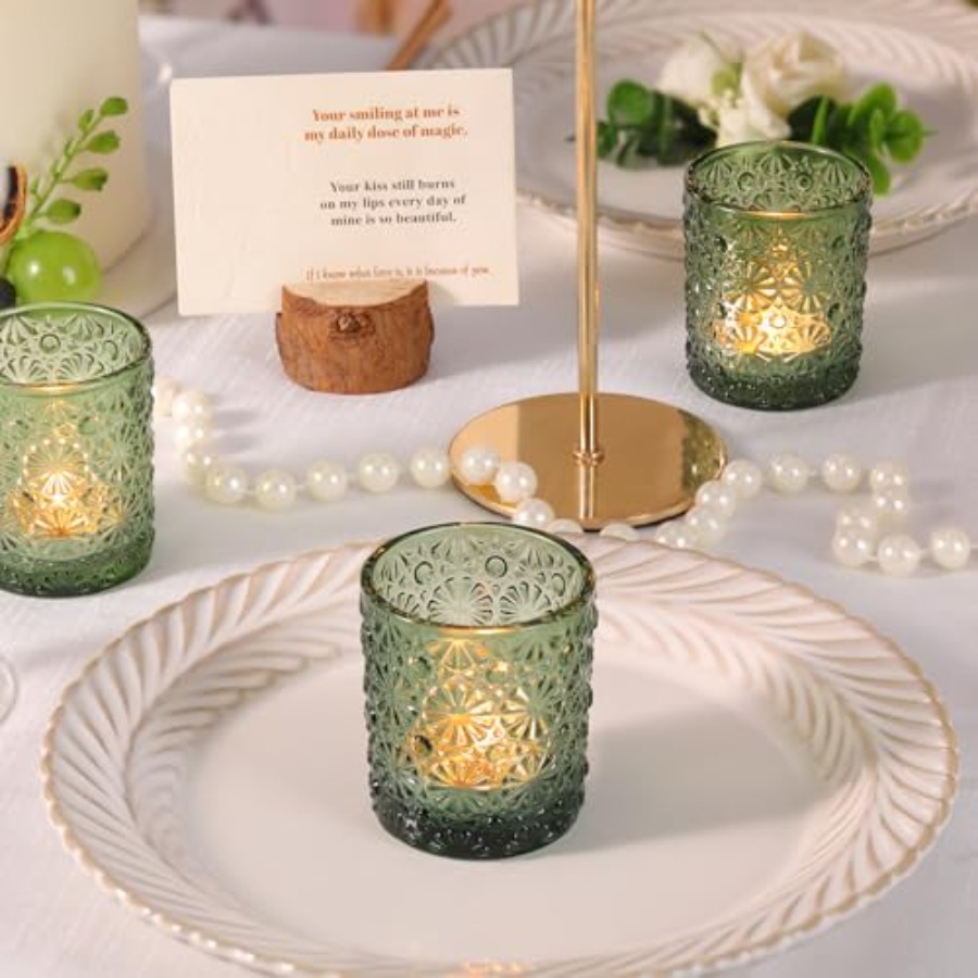 Votive Candle Holder Set of 36 - Vintage Lighting Decor reseña y precio