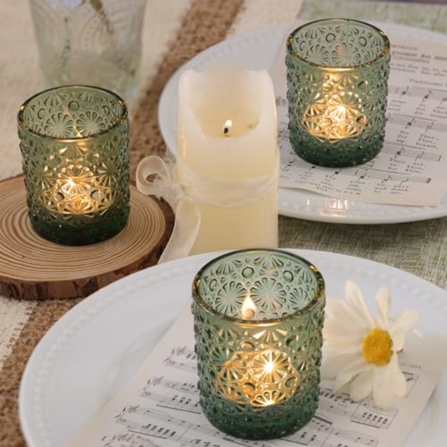 Votive Candle Holder Set of 36 - Vintage Lighting Decor reseña y precio