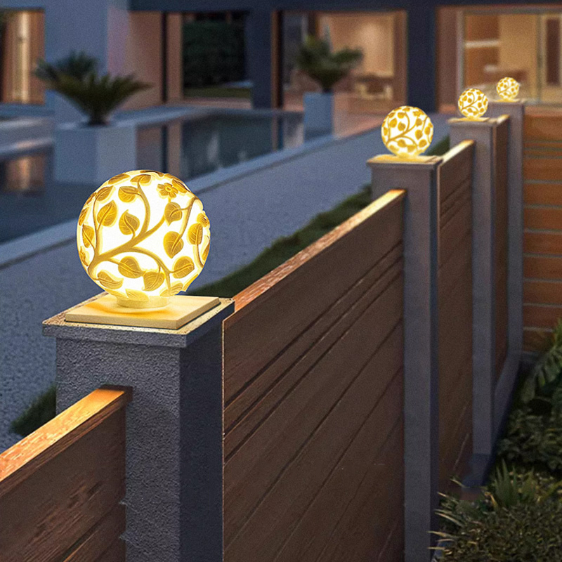 Outdoor column lights solar LE - Garden Lighting Decor reseña y precio