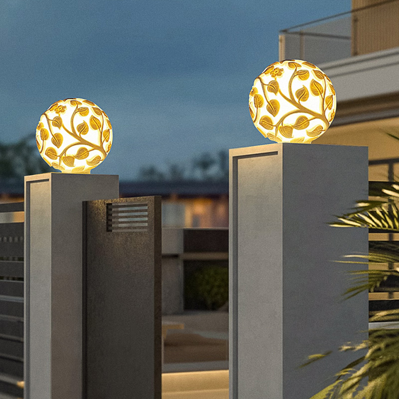 Outdoor column lights solar LE - Garden Lighting Decor reseña y precio