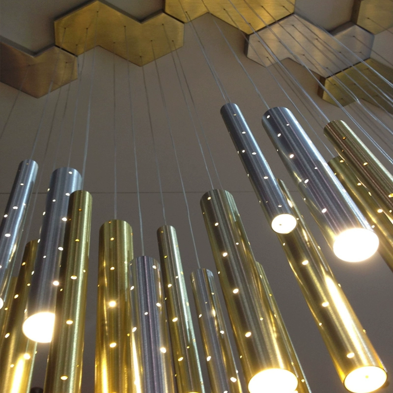 Modern luxury gold/silver LED  - Decor Lighting Sg reseña y precio