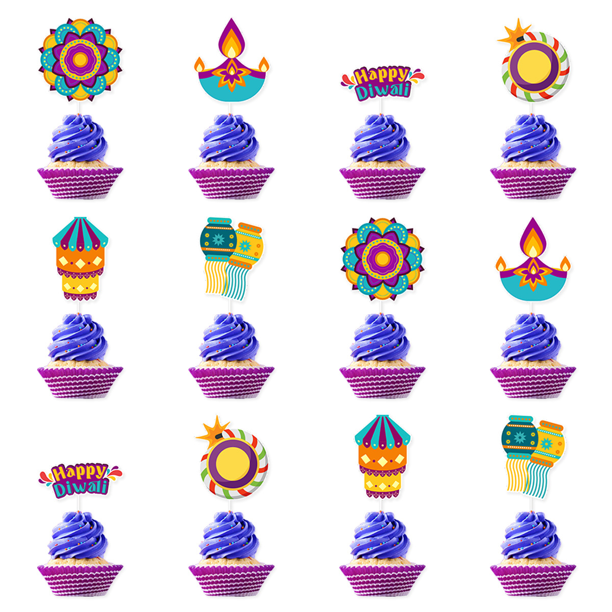 Diwali Theme Cake Decoration,H - Lighting Decoration For Diwali reseña y precio