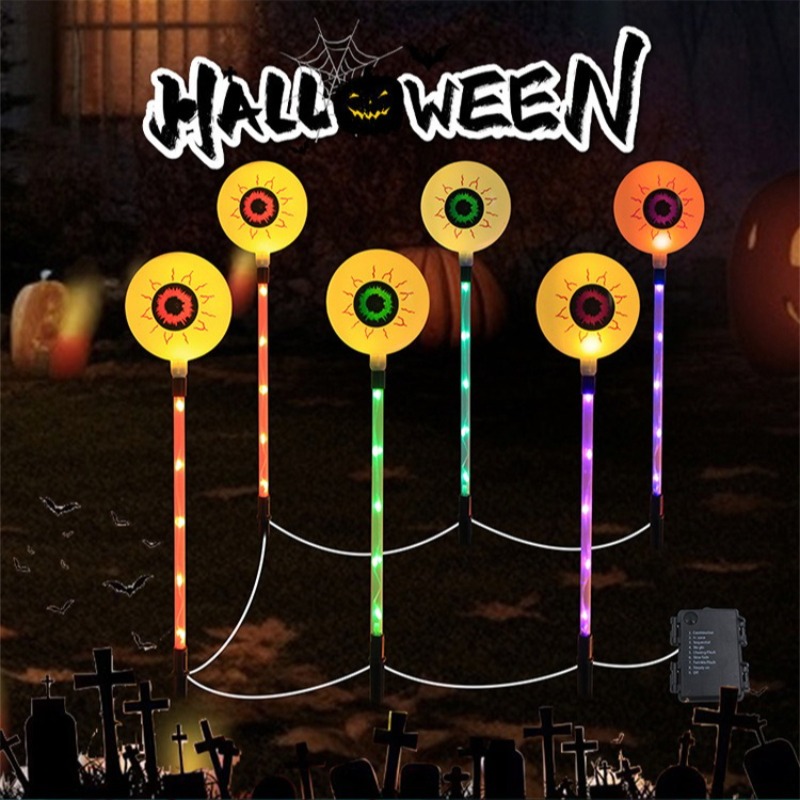 LED Solar Halloween Eyeball St - Outdoor Lighting Decor Ideas reseña y precio