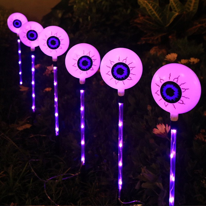 LED Solar Halloween Eyeball St - Outdoor Lighting Decor Ideas reseña y precio