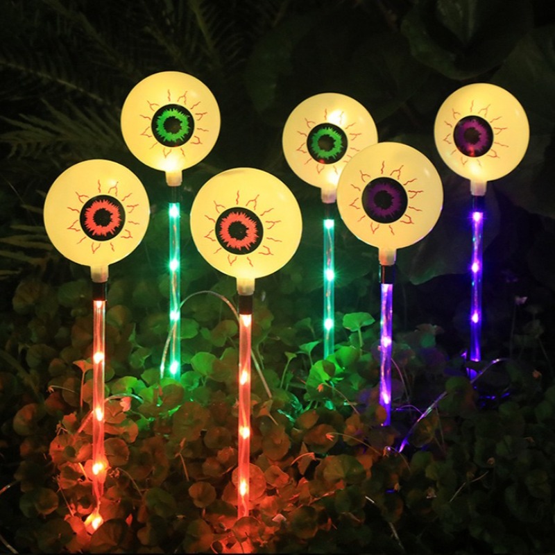 LED Solar Halloween Eyeball St - Outdoor Lighting Decor Ideas reseña y precio