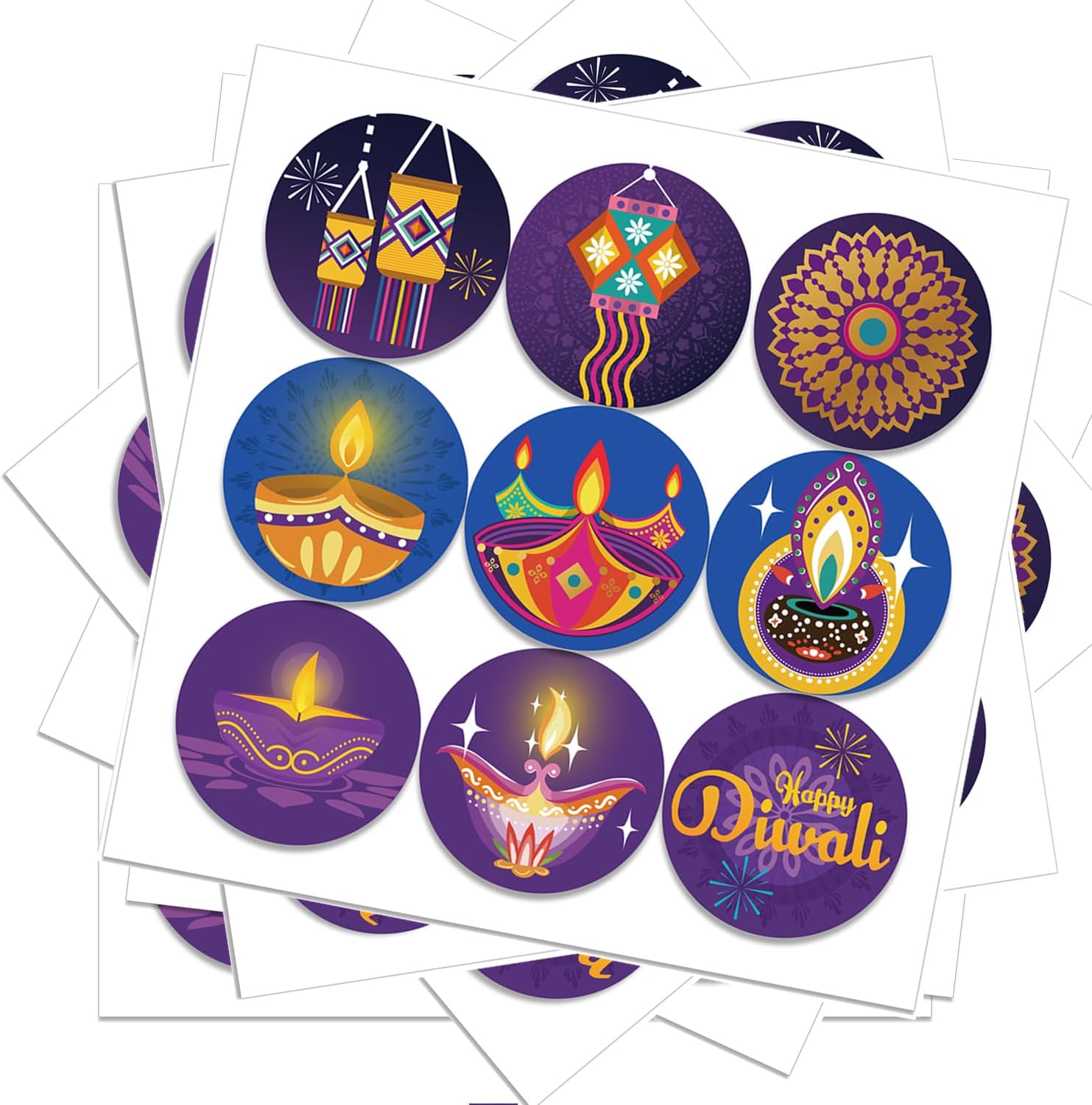 Happy Diwali stickers Indian F - Lighting Decoration For Diwali reseña y precio