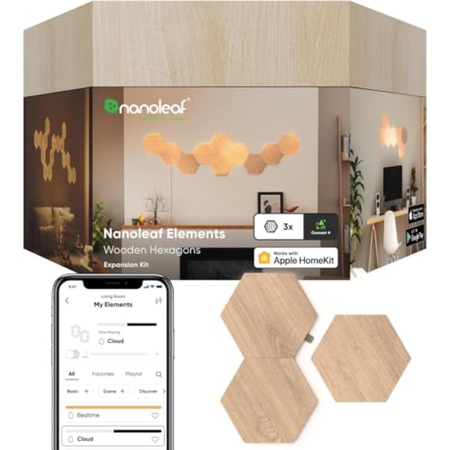 Elements Wood Look Smart Wall  - Elements Lighting Decor reseña y precio