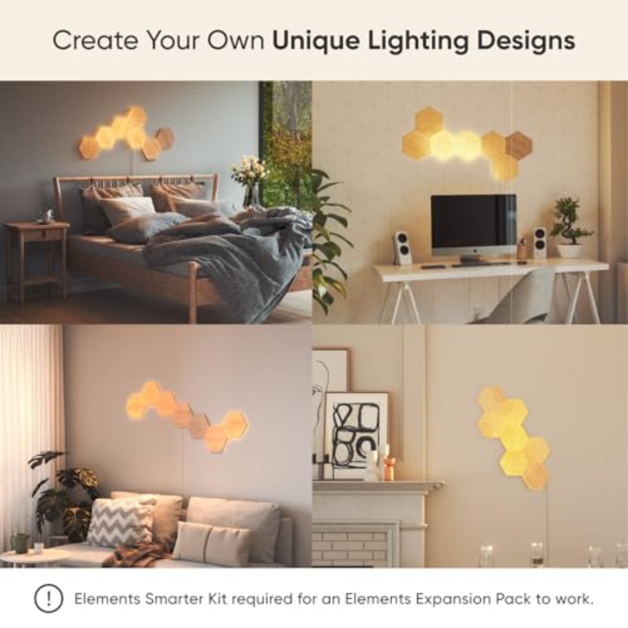 Elements Wood Look Smart Wall  - Elements Lighting Decor reseña y precio