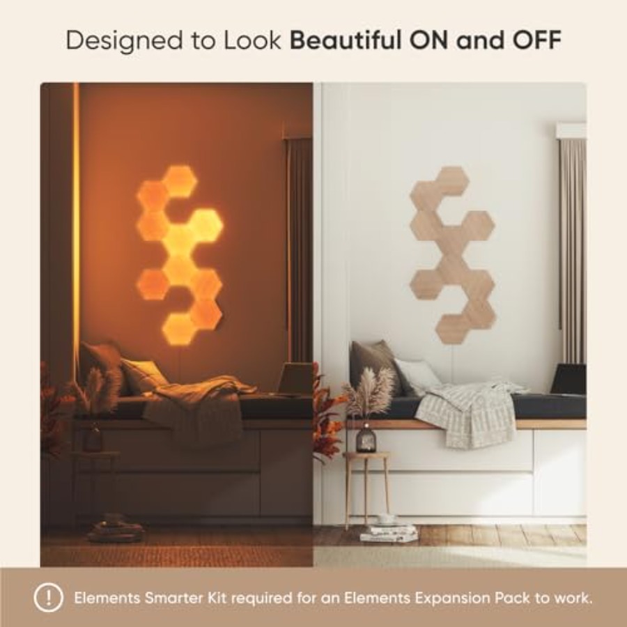 Elements Wood Look Smart Wall  - Elements Lighting Decor reseña y precio