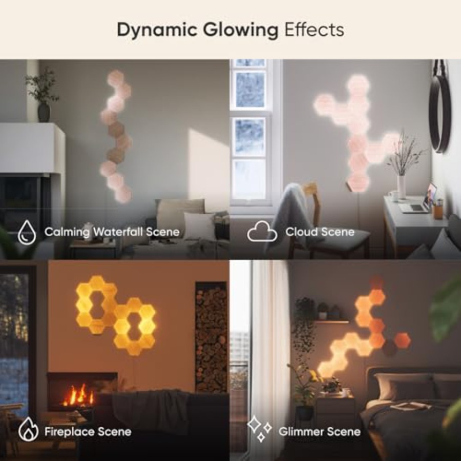 Elements Wood Look Smart Wall  - Elements Lighting Decor reseña y precio