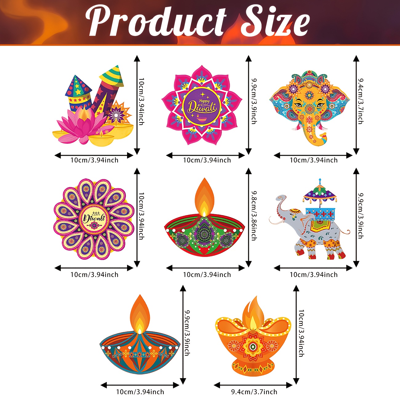 Happy Diwali Hanging Decoratio - Lighting Decoration For Diwali reseña y precio